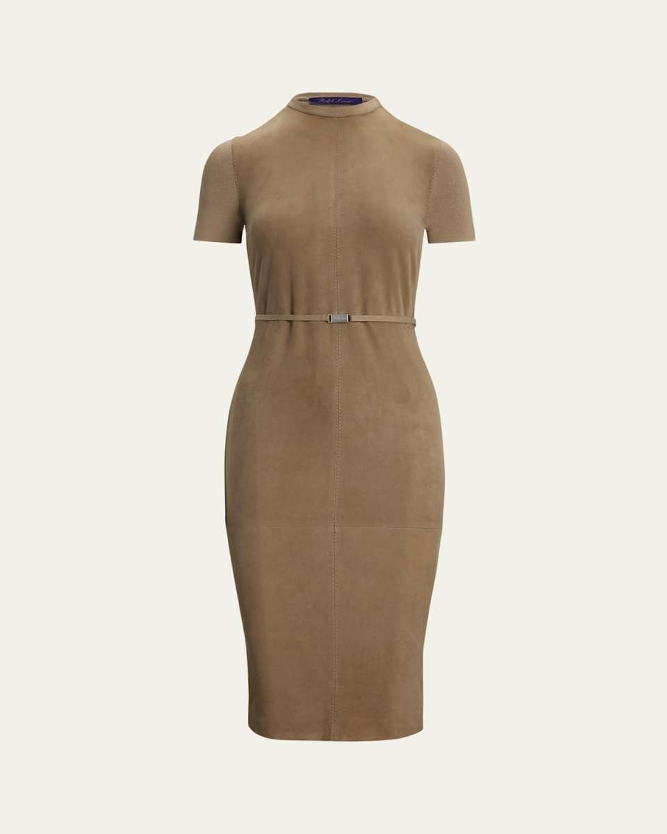 Lindsay Hybrid Short-Sleeve Midi Dress